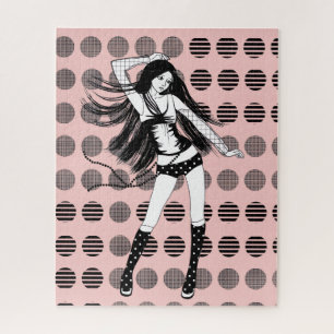Puzzle petite amie danseuse rose 