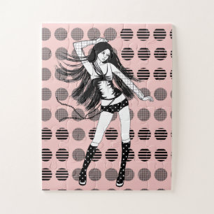 Puzzle petite amie danseuse rose