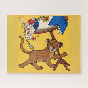 Puzzle Petite cub léopard mignon et insouciant des années