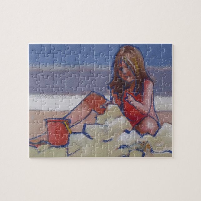 Puzzle Petite fille mignonne jouant dans le sable (Horizontal)