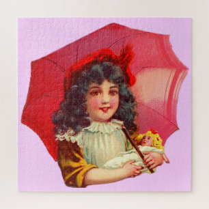 Puzzle petite fille victorienne et sa poupée