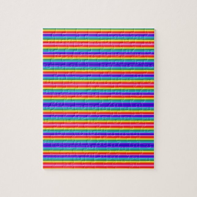 Puzzle Petites bandes de couleurs arc-en-ciel (Vertical)