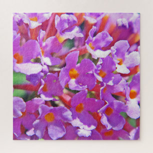 Puzzle Petites fleurs mignonnes violettes