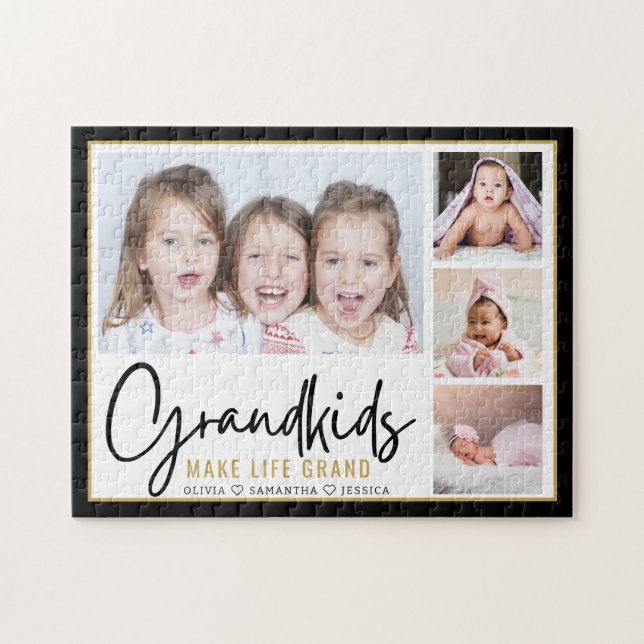 Puzzle Petits enfants font la vie Grand 4 Photo personnal (Horizontal)