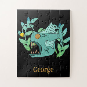 Puzzle Petits garçons Cute Poisson Océanique