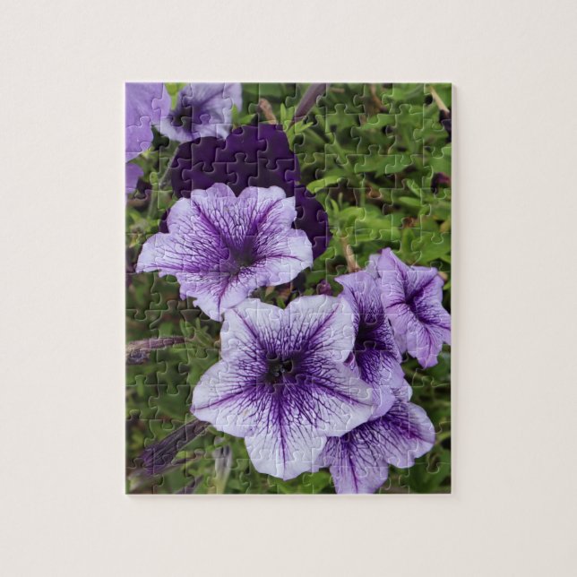 Puzzle Pétunias Violets (Vertical)