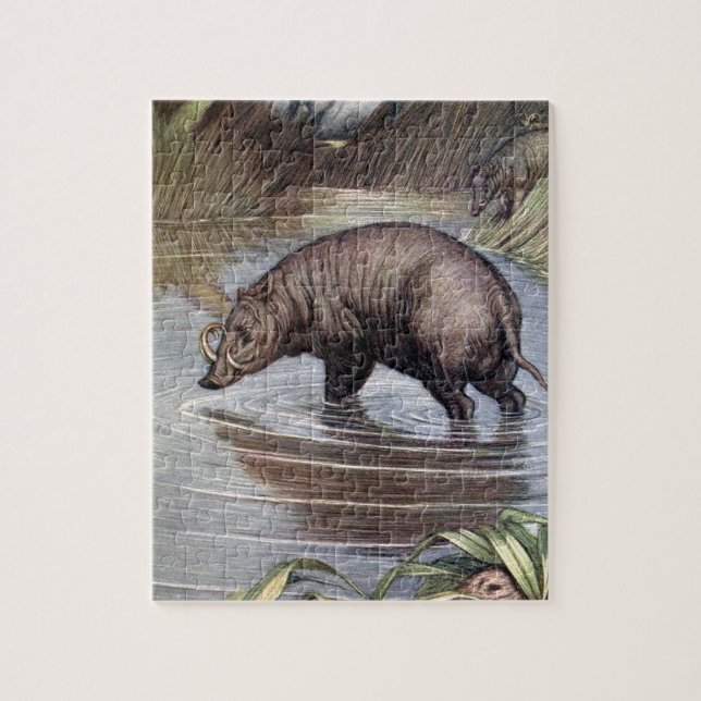 Puzzle Phacochère par Louis Sargent, Animaux Sauvages Vin (Vertical)