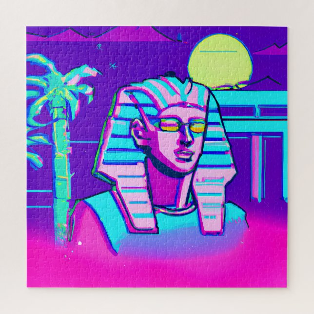 Puzzle Pharaon Synthwave (Vertical)