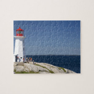Puzzle Phare à Peggy's Cove, Nouvelle-Écosse, Canada.