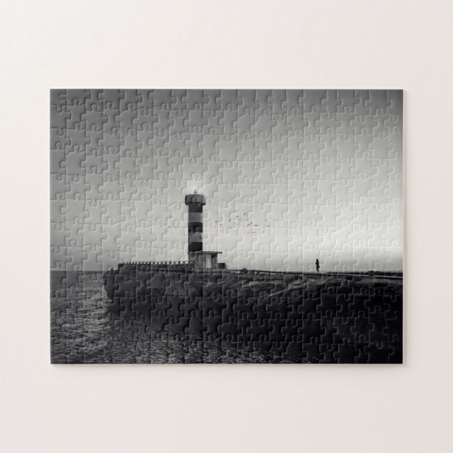 Puzzle Phare au coucher du soleil (Horizontal)