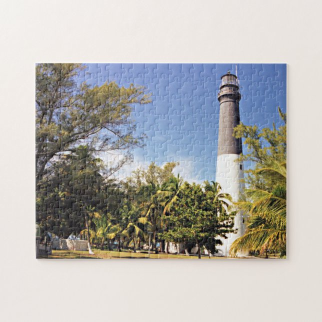 Puzzle Phare Clé de la tête de bois, Tortugas Sec Floride (Horizontal)