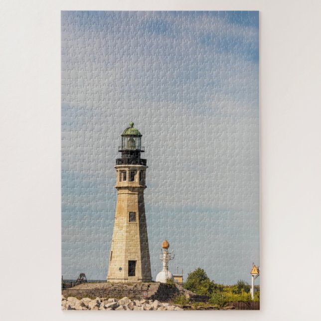 Puzzle Phare de Buffalo Main et North Breakwater (Vertical)