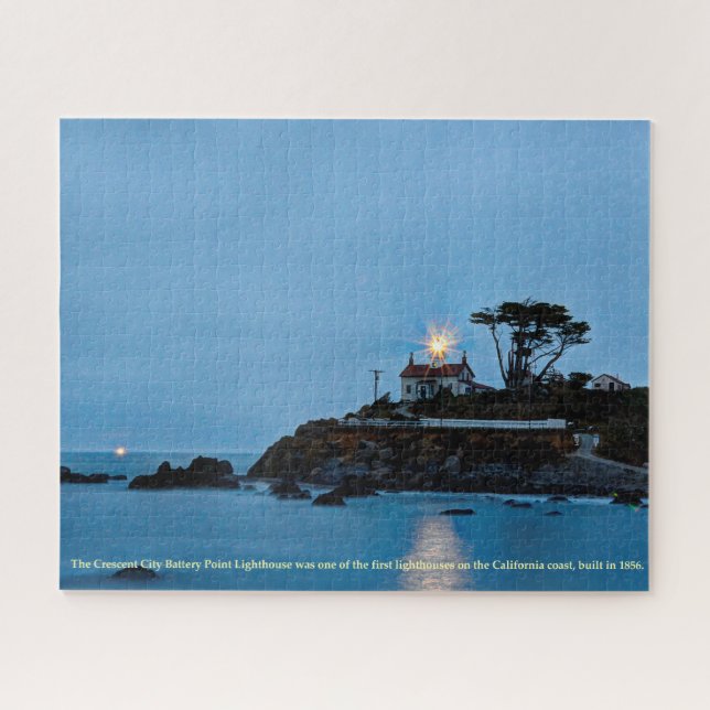Puzzle Phare de California Crescent City Batterie Point (Horizontal)
