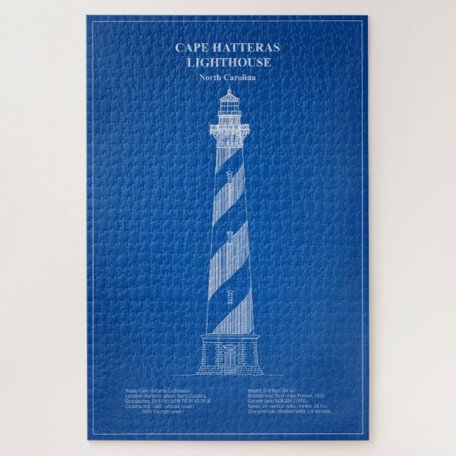 Puzzle Phare de Cape Hatteras - Caroline du Nord - AD (Vertical)