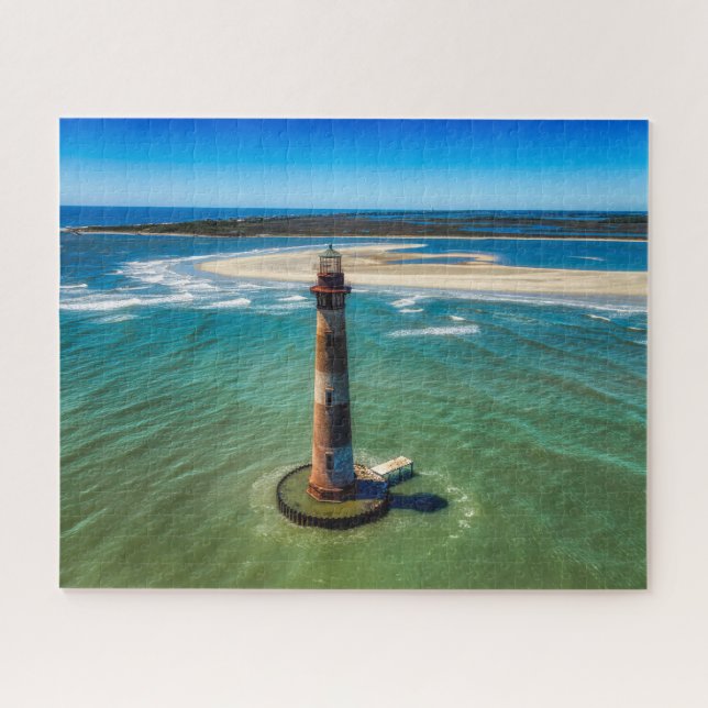 Puzzle Phare de Charleston Caroline du Sud Morris Island (Horizontal)