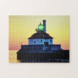 Puzzle Phare de Duluth au coucher du soleil Minnesota