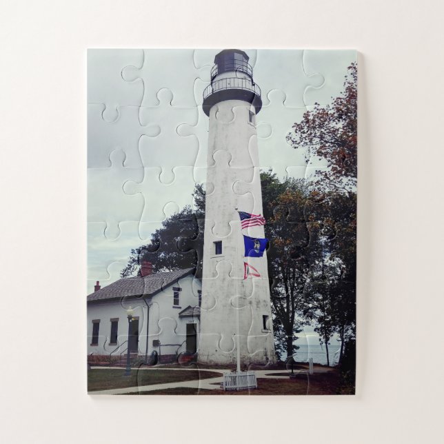 Puzzle Phare de la Pointe aux Barques dans le Michigan (Vertical)