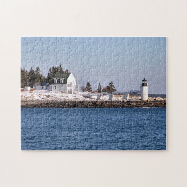 Puzzle Phare de point de Marshall, port Clyde Maine (Horizontal)