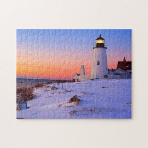 Puzzle Phare de point de Pemaquid, Bristol Maine