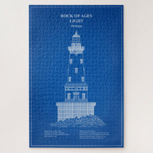 Puzzle Phare de Rock of Ages - Michigan - AD