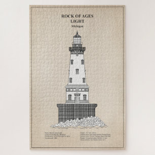 Puzzle Phare de Rock of Ages - Michigan - SBD