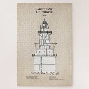 Puzzle Phare de Sabine Bank - Texas - SBD