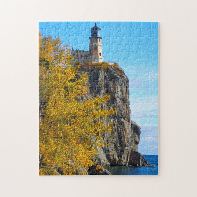 Puzzle Phare de Split Rock, lac Supérieur. (Vertical)