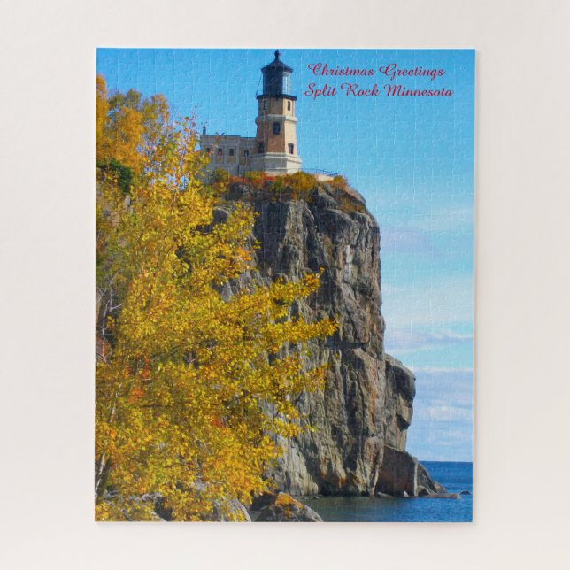 Puzzle Phare de Split Rock sur le lac Supérieur. (Vertical)