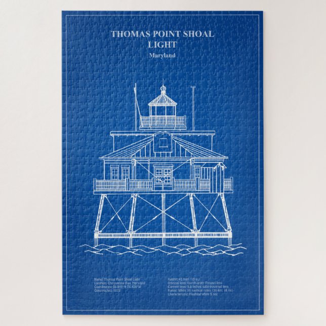 Puzzle Phare de Thomas Point Shoal - Maryland - AD (Vertical)