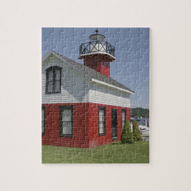 Puzzle Phare déplacé sur le rivage à Douglas près de 2 (Vertical)