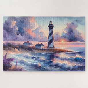 Puzzle Phare du cap Hatteras au coucher du soleil sur la 