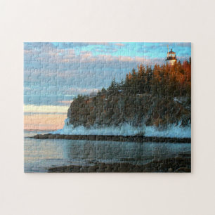 Puzzle Phare principal de hiboux, baie Maine de Penobscot