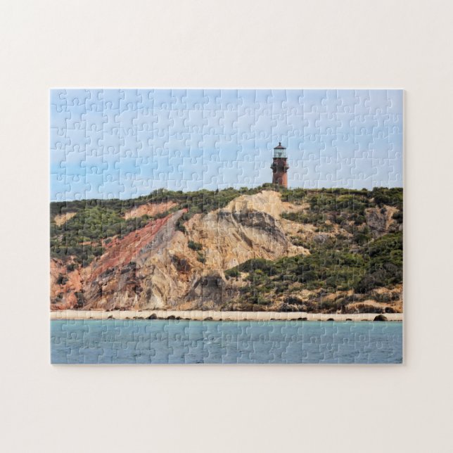 Puzzle Phare principal gai, Martha's Vineyard mA (Horizontal)