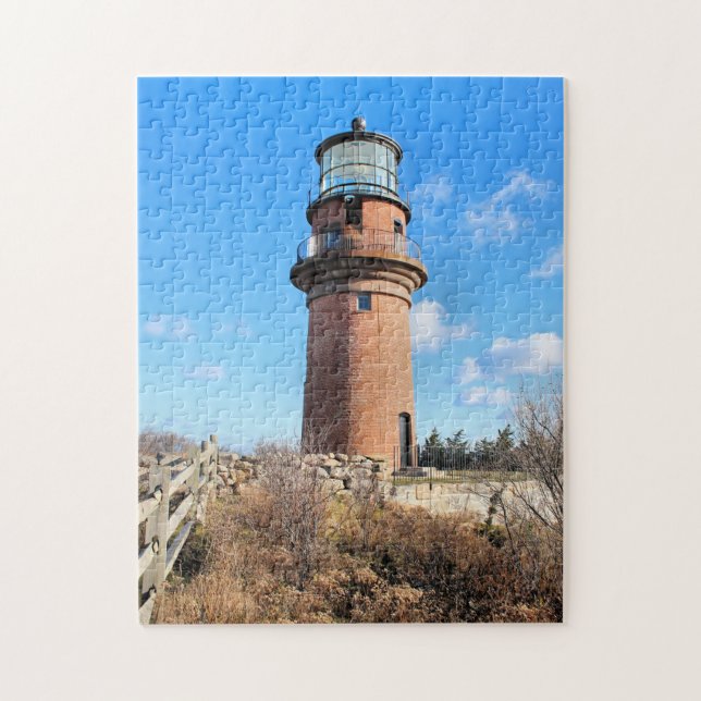 Puzzle Phare principal gai, Martha's Vineyard mA (Vertical)