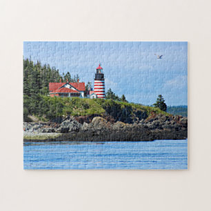 Puzzle Phare principal occidental de Quoddy, Lubec Maine