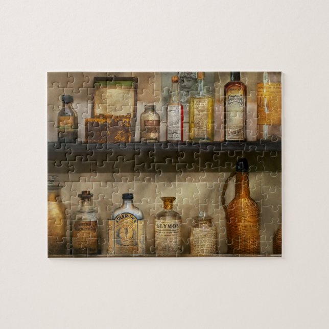 Puzzle Pharmacie - Médicaments du passé (Horizontal)