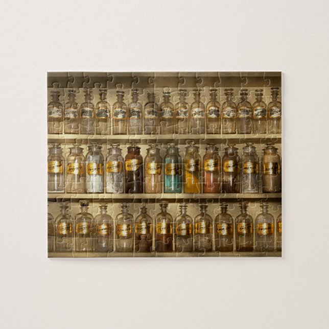 Puzzle Pharmacie - meubles de magasin (Horizontal)