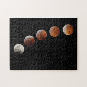 Puzzle Phases de la pleine lune Éclipse lunaire totale