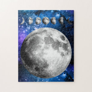 Puzzle Phases Lune et étoiles brillantes de l'Univers, Vs