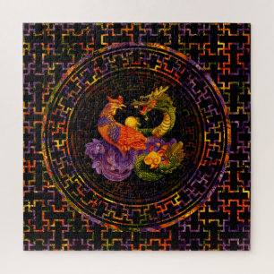 Puzzle Phoenix et Dragon - en couleur