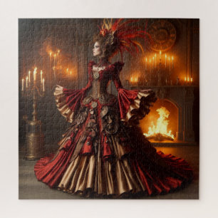 Puzzle Phoenix Fire Queen Steampunk Victorian Industrial