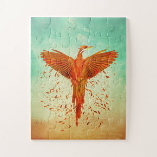 Puzzle Phoenix Rising - Médias mixtes