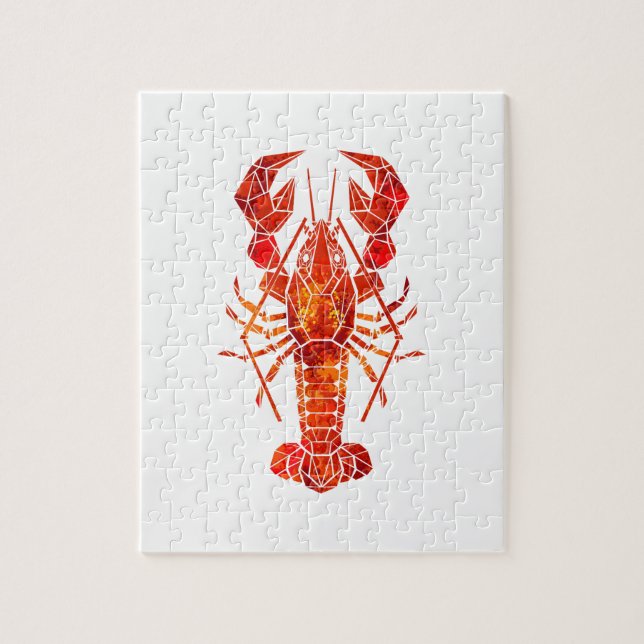 Puzzle Phomard polygonal rouge (Vertical)