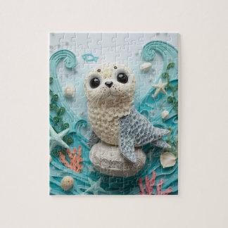 Puzzle Phoque Commun Papier Quilling