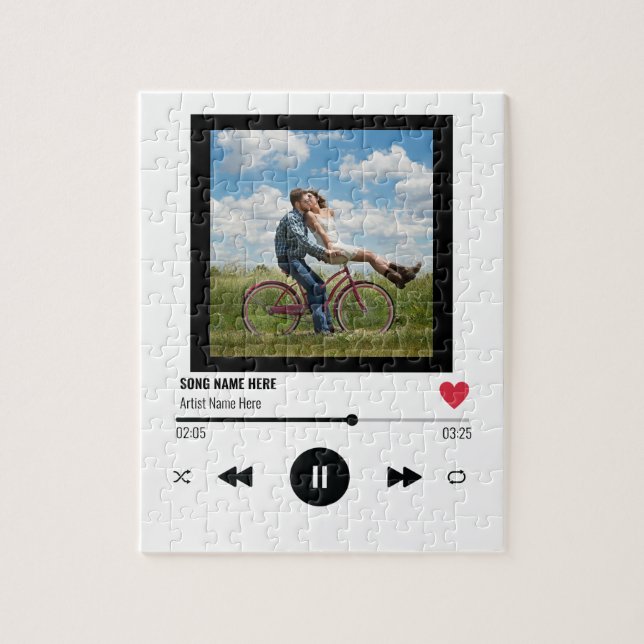 Puzzle Photo Anniversaire Unique Music Player Love (Vertical)