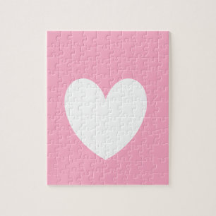 Puzzle photo au coeur blanc