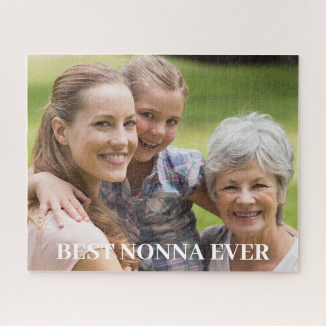 Puzzle photo Best Nonna Grand-mère (Horizontal)