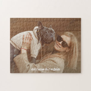 Puzzle Photo Chien Personnalisé Avec Texte Person