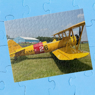 Puzzle Photo d'avion amusant, famille de pilote, aviation