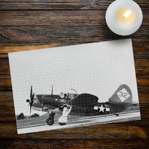 Puzzle Photo d'avion de combat vintage de la Seconde Guer